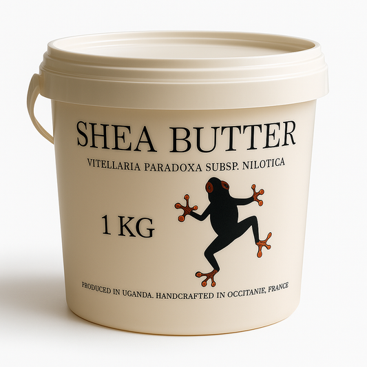 Rainforestcosme rohe Nilotica-Sheabutter 1Kg. Eine einfach zu formulierende Sheabutter für Ihre selbstgemachte Kosmetik. Gesicht, Körper, Bart und Haare.